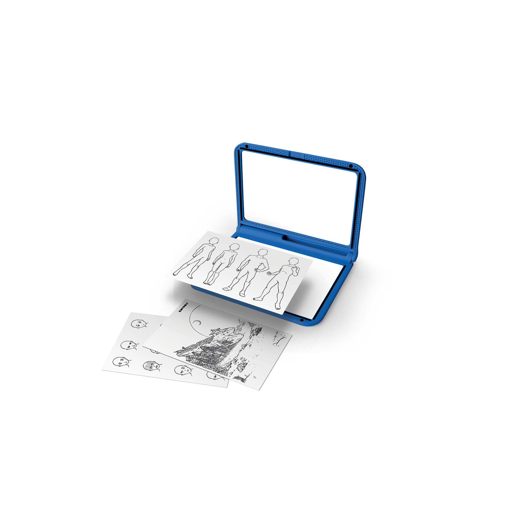 Kidywolf K-DRAW PRO MANGA Svjetleća tabla za crtanje i pisanje – Blue