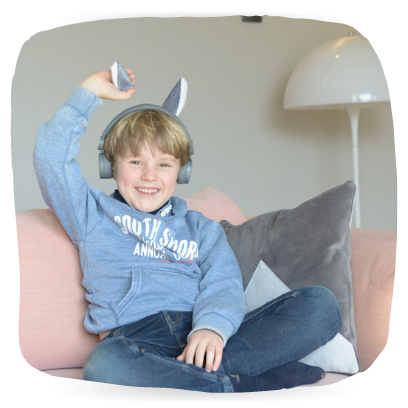 Casque audio filaire personnalisable pour enfant – KIDYWOLF – La marque belge de jouets pour enfants